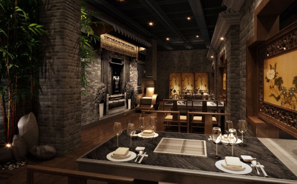 特色火鍋店裝修效果-第2張圖片-上海古都建筑設計集團