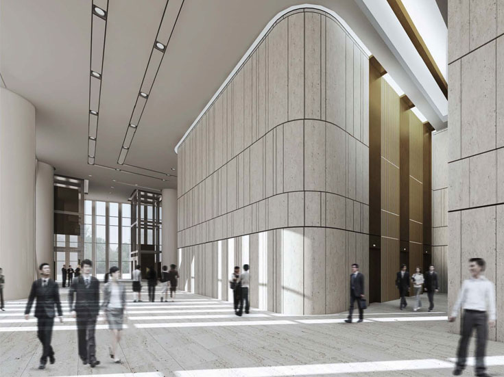 上海綠地廣場大廈寫字樓大廳設(shè)計-第3張圖片-上海古都建筑設(shè)計集團(tuán) 上海綠地廣場大廈寫字樓大廳設(shè)計-第3張圖片-上海古都建筑設(shè)計集團(tuán)