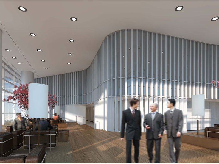 上海綠地廣場大廈寫字樓大廳設(shè)計-第5張圖片-上海古都建筑設(shè)計集團(tuán) 上海綠地廣場大廈寫字樓大廳設(shè)計-第5張圖片-上海古都建筑設(shè)計集團(tuán)