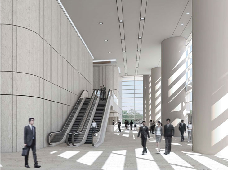 上海綠地廣場大廈寫字樓大廳設(shè)計-第4張圖片-上海古都建筑設(shè)計集團(tuán) 上海綠地廣場大廈寫字樓大廳設(shè)計-第4張圖片-上海古都建筑設(shè)計集團(tuán)