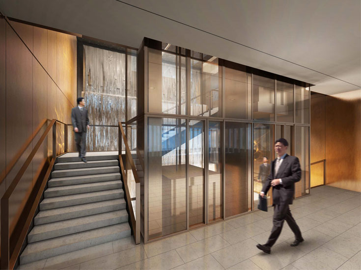 上海綠地廣場大廈寫字樓大廳設(shè)計-第6張圖片-上海古都建筑設(shè)計集團(tuán) 上海綠地廣場大廈寫字樓大廳設(shè)計-第6張圖片-上海古都建筑設(shè)計集團(tuán)