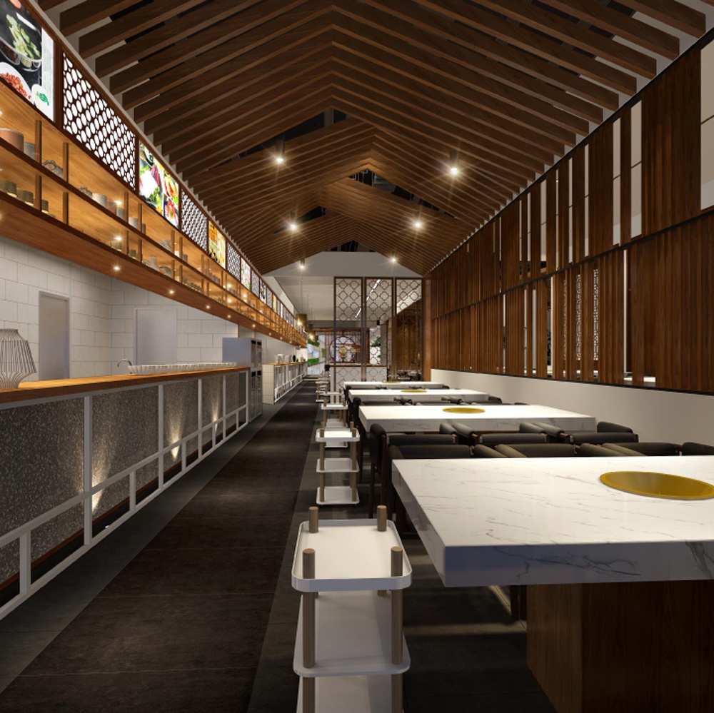 南京路火鍋店裝修設(shè)計效果-第5張圖片-上海古都建筑設(shè)計集團