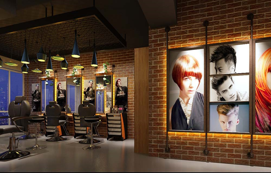 店鋪裝修設計之連鎖理發(fā)店設計-第3張圖片-上海古都建筑設計集團