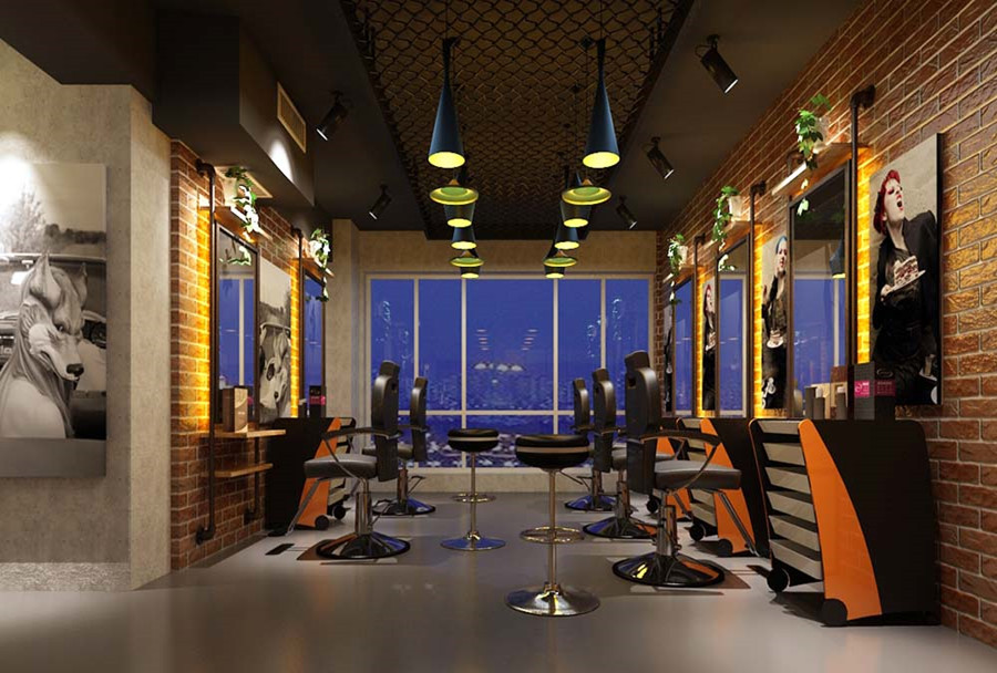 店鋪裝修設計之連鎖理發(fā)店設計-第4張圖片-上海古都建筑設計集團