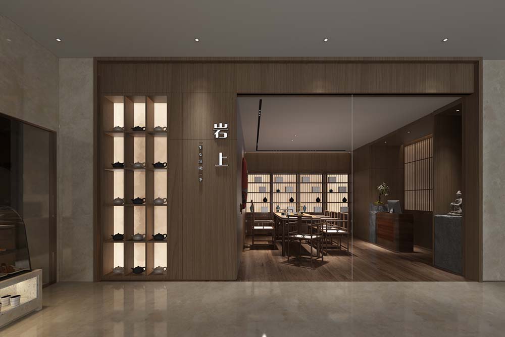 茶文化茶室設(shè)計(jì)效果圖-第2張圖片-上海古都建筑設(shè)計(jì)集團(tuán)