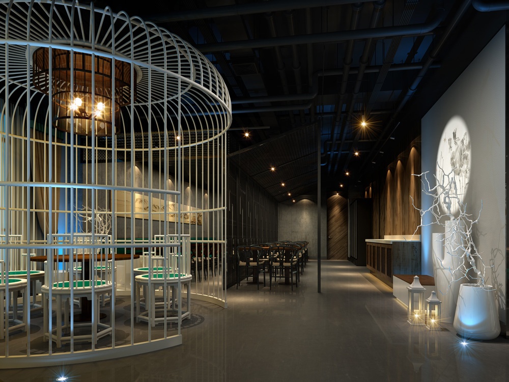 700平中式風(fēng)格餐飲店面設(shè)計裝潢-第2張圖片-上海古都建筑設(shè)計集團(tuán)