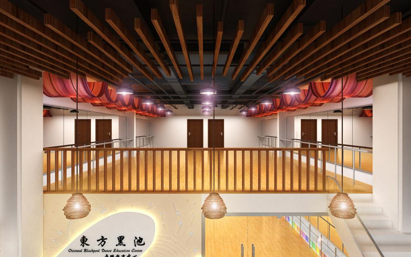 360平舞蹈教室裝修設(shè)計圖片-第2張圖片-上海古都建筑設(shè)計集團(tuán)