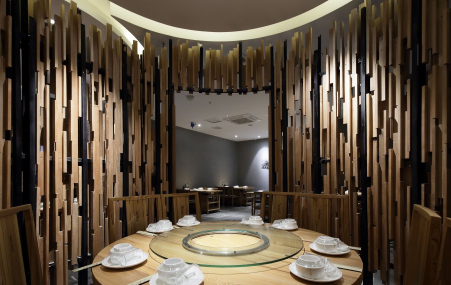 500平中式餐館設(shè)計(jì)裝修實(shí)景圖-第5張圖片-上海古都建筑設(shè)計(jì)集團(tuán)