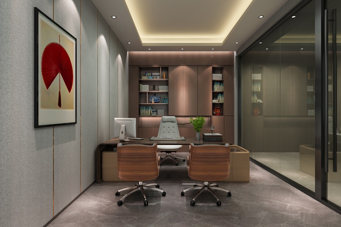 浦東辦公樓裝修設(shè)計400平環(huán)保公司-第3張圖片-上海古都建筑設(shè)計集團(tuán)