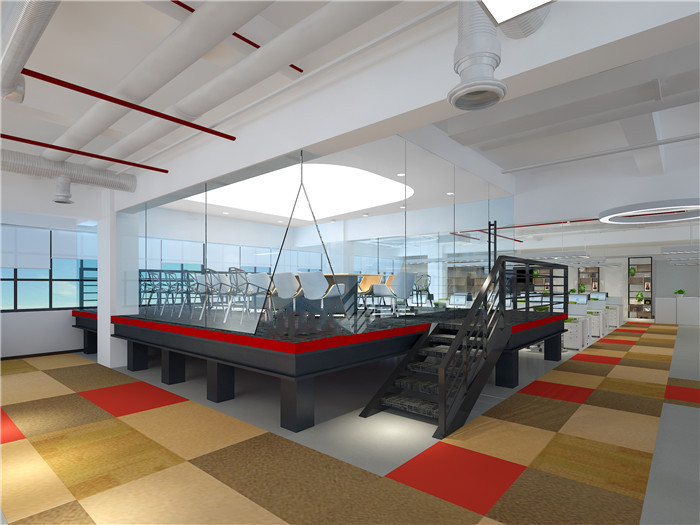 黃浦南京西路明天廣場辦公室設(shè)計(jì)裝潢圖-第3張圖片-上海古都建筑設(shè)計(jì)集團(tuán)