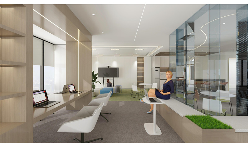 上海徐匯區(qū)芒果廣場辦公室裝修設(shè)計效果-第5張圖片-上海古都建筑設(shè)計集團