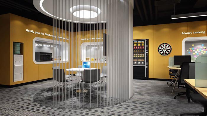 嘉定辦公室裝修紡織公司設(shè)計效果圖-第4張圖片-上海古都建筑設(shè)計集團