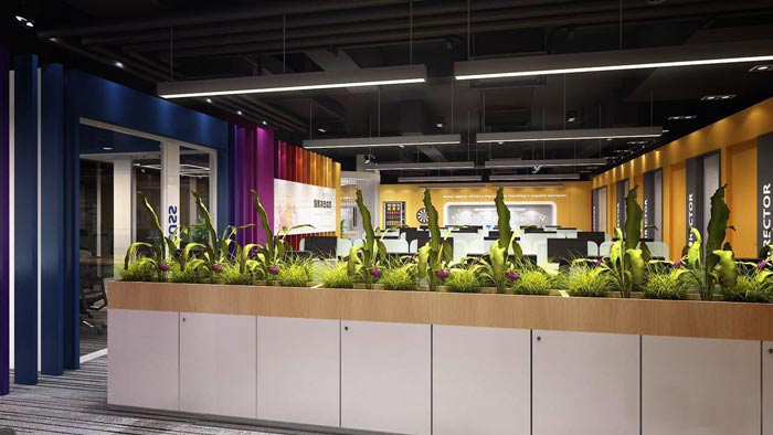 嘉定辦公室裝修紡織公司設(shè)計效果圖-第2張圖片-上海古都建筑設(shè)計集團