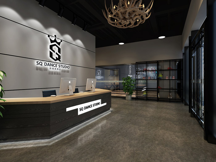 普陀辦公室裝修舞蹈培訓(xùn)機構(gòu)裝修設(shè)計效果圖-第2張圖片-上海古都建筑設(shè)計集團