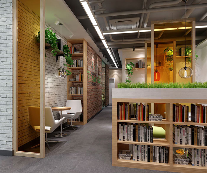 徐匯650平方教育辦公室裝修設(shè)計案例-第4張圖片-上海古都建筑設(shè)計集團