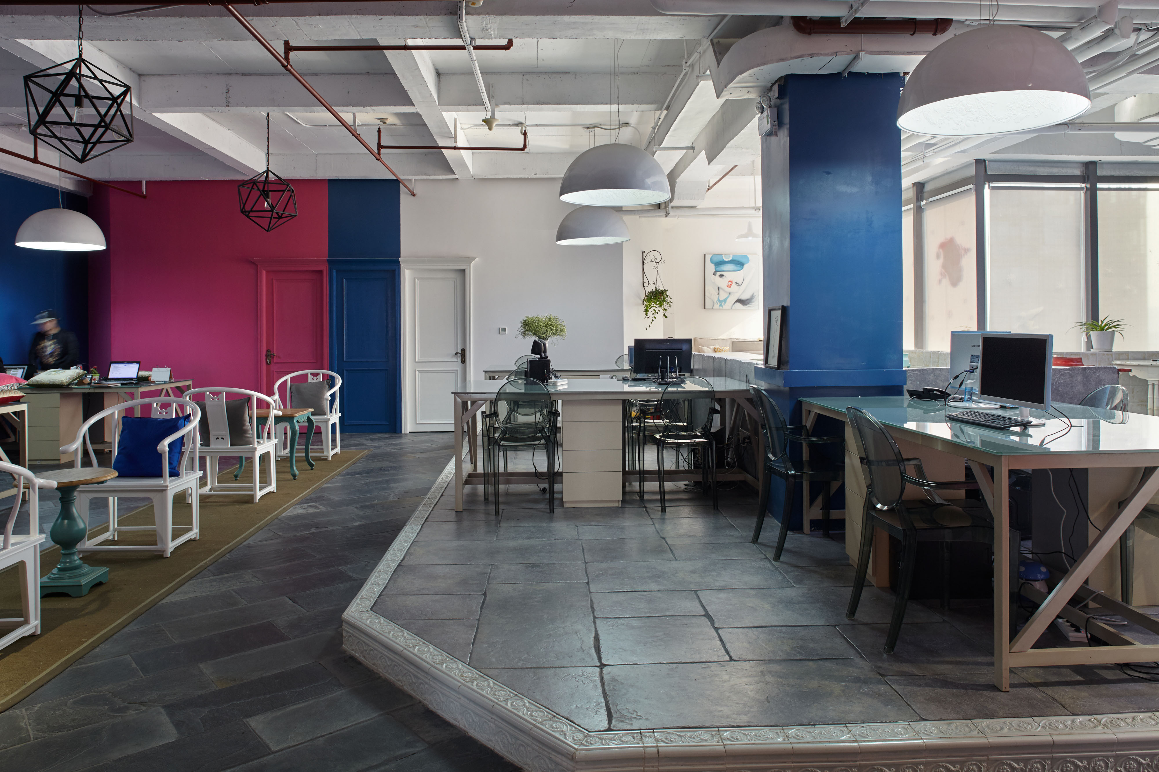 浦東新區(qū)180平辦公室裝修loft風格設計-第4張圖片-上海古都建筑設計集團