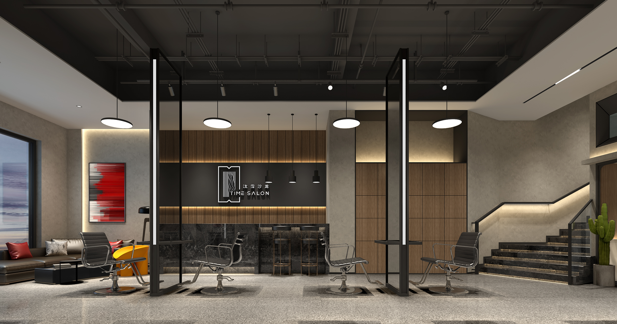 金山區(qū)辦公室裝修理發(fā)店裝修設計-第2張圖片-上海古都建筑設計集團 金山區(qū)辦公室裝修理發(fā)店裝修設計-第2張圖片-上海古都建筑設計集團