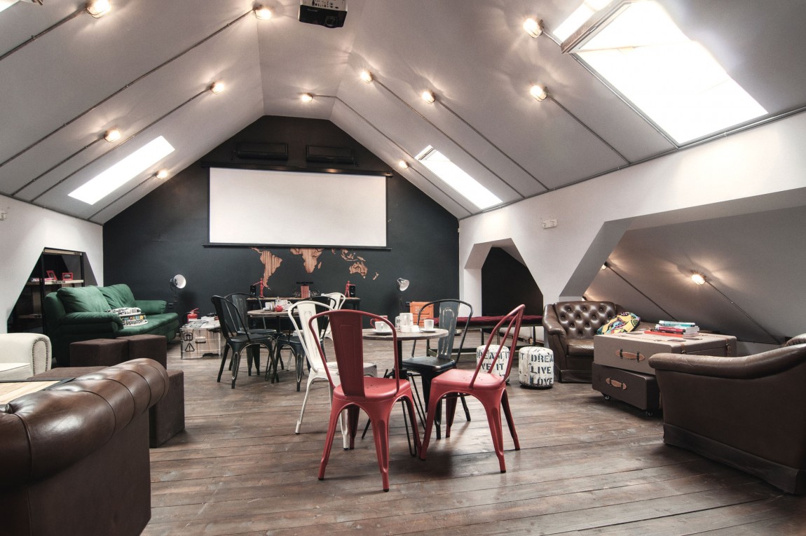 閣樓咖啡廳辦公室裝修設(shè)計效果圖-第1張圖片-上海古都建筑設(shè)計集團