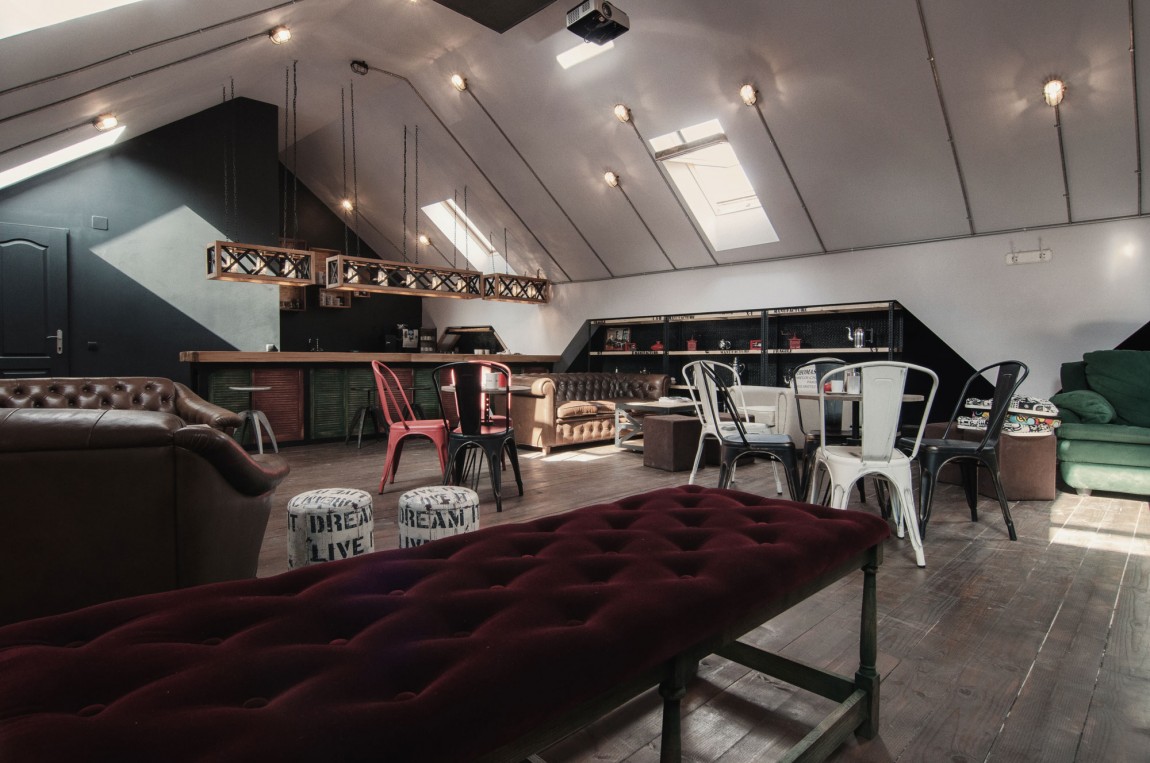 閣樓咖啡廳辦公室裝修設(shè)計效果圖-第4張圖片-上海古都建筑設(shè)計集團