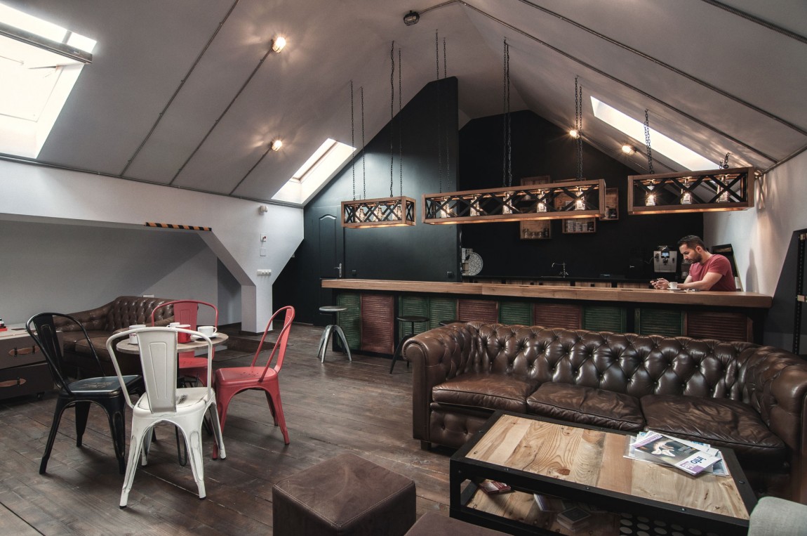 閣樓咖啡廳辦公室裝修設(shè)計效果圖-第8張圖片-上海古都建筑設(shè)計集團