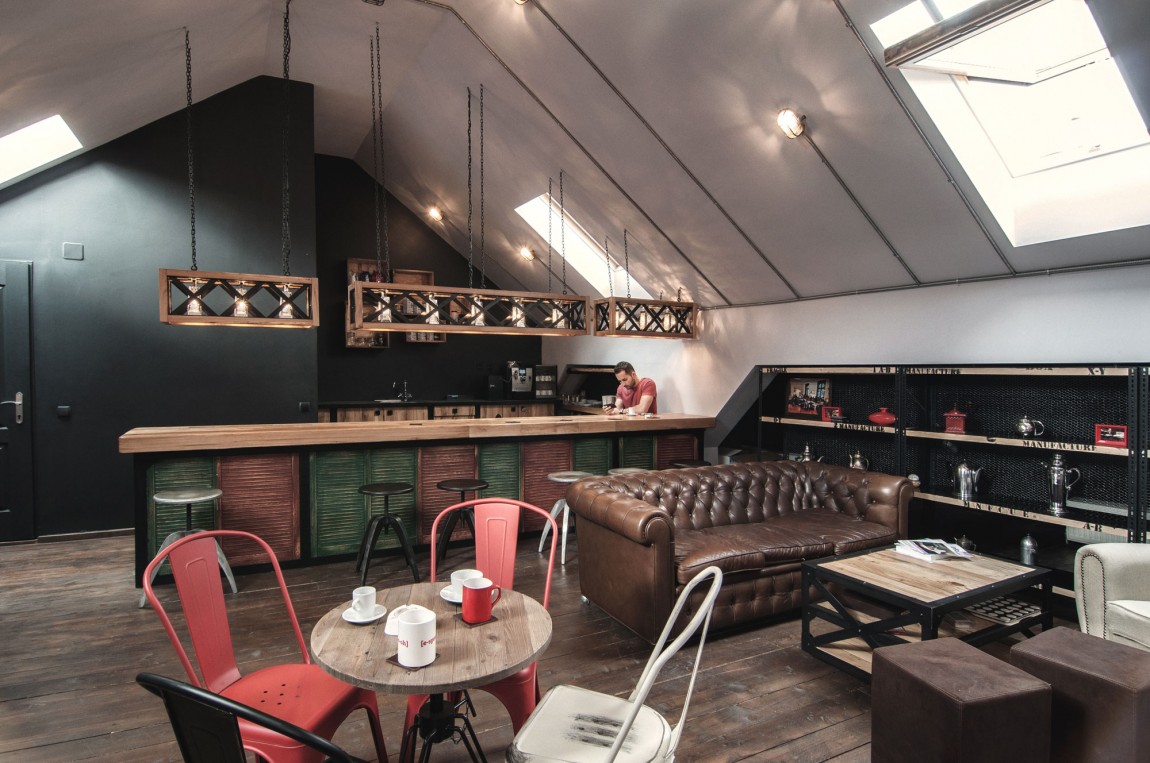 閣樓咖啡廳辦公室裝修設(shè)計效果圖-第7張圖片-上海古都建筑設(shè)計集團