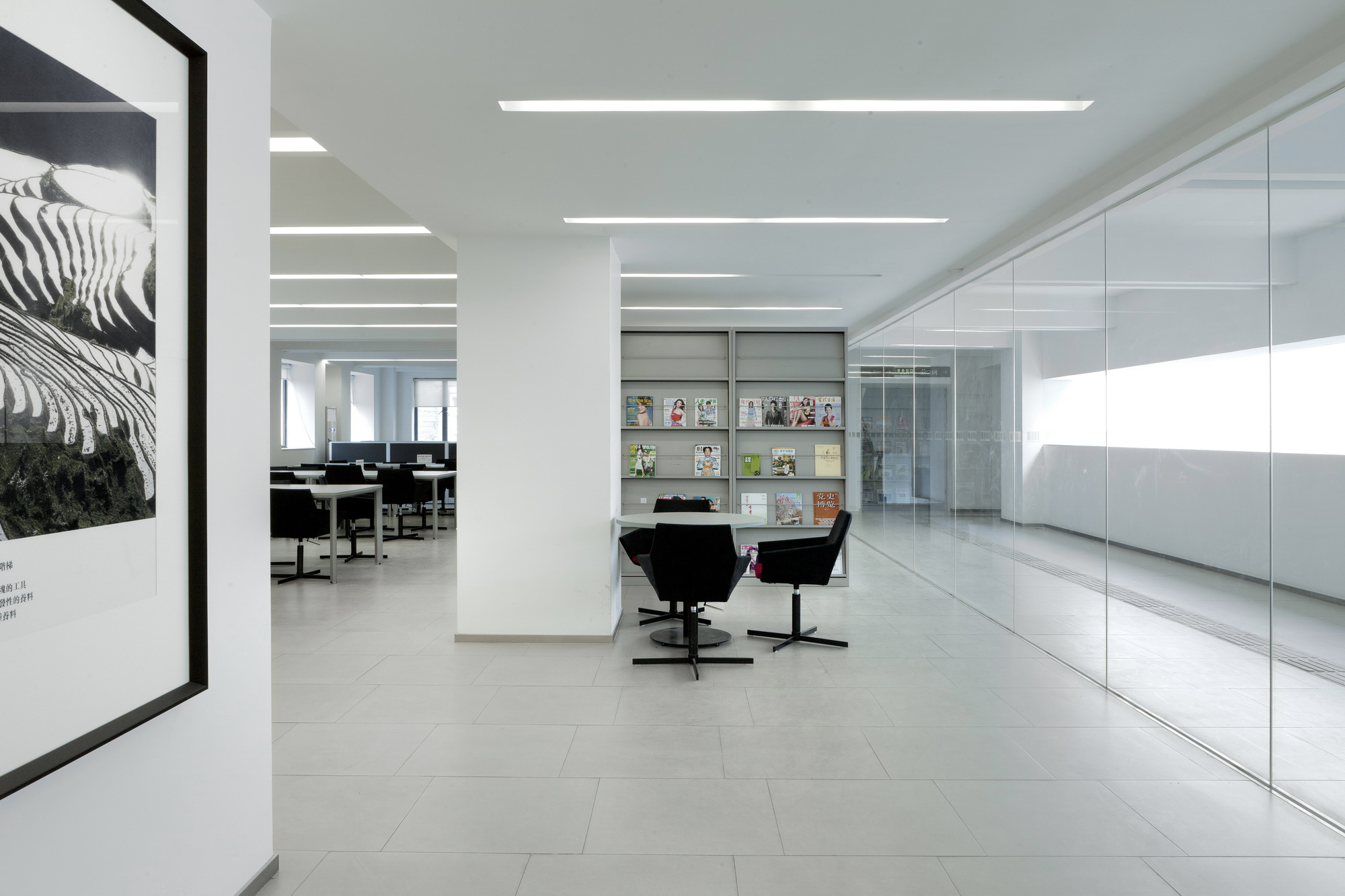 400平清新簡約圖書室裝修設(shè)計效果圖-第8張圖片-上海古都建筑設(shè)計集團(tuán) 400平清新簡約圖書室裝修設(shè)計效果圖-第8張圖片-上海古都建筑設(shè)計集團(tuán)