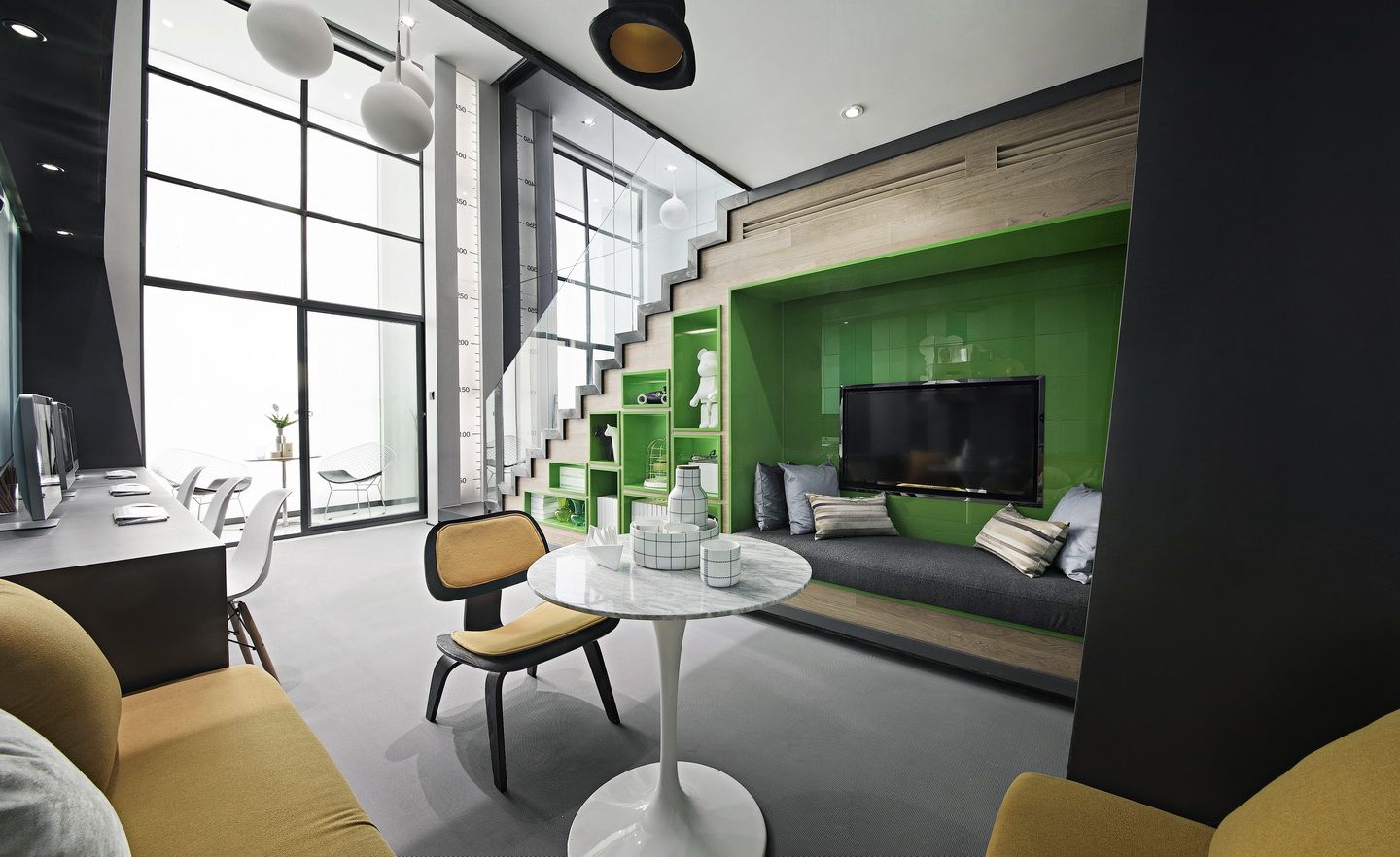 閔行區(qū)50平復式loft風格辦公室裝修設計-第3張圖片-上海古都建筑設計集團 閔行區(qū)50平復式loft風格辦公室裝修設計-第3張圖片-上海古都建筑設計集團