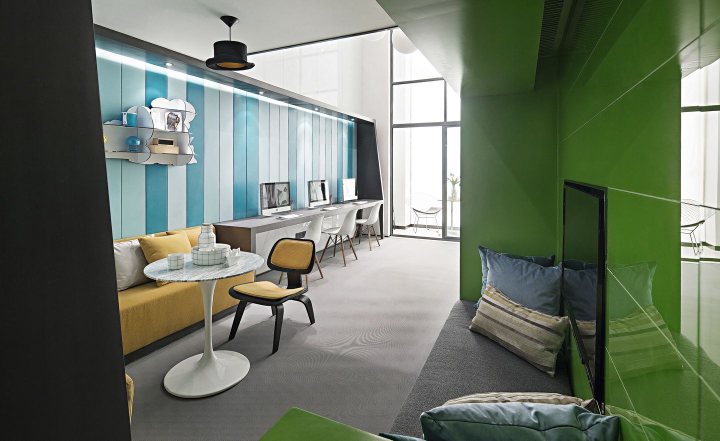 閔行區(qū)50平復式loft風格辦公室裝修設計-第4張圖片-上海古都建筑設計集團 閔行區(qū)50平復式loft風格辦公室裝修設計-第4張圖片-上海古都建筑設計集團