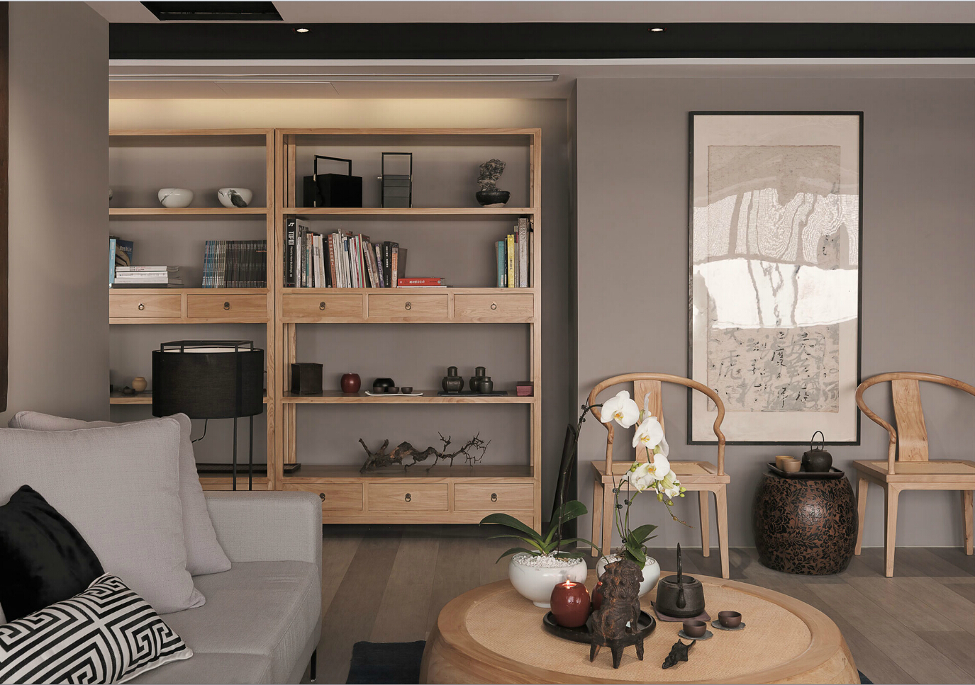 上海中式風(fēng)格辦公室裝修設(shè)計(jì)效果圖-第7張圖片-上海古都建筑設(shè)計(jì)集團(tuán)