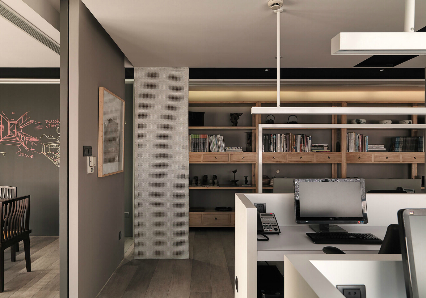 上海中式風(fēng)格辦公室裝修設(shè)計(jì)效果圖-第9張圖片-上海古都建筑設(shè)計(jì)集團(tuán)