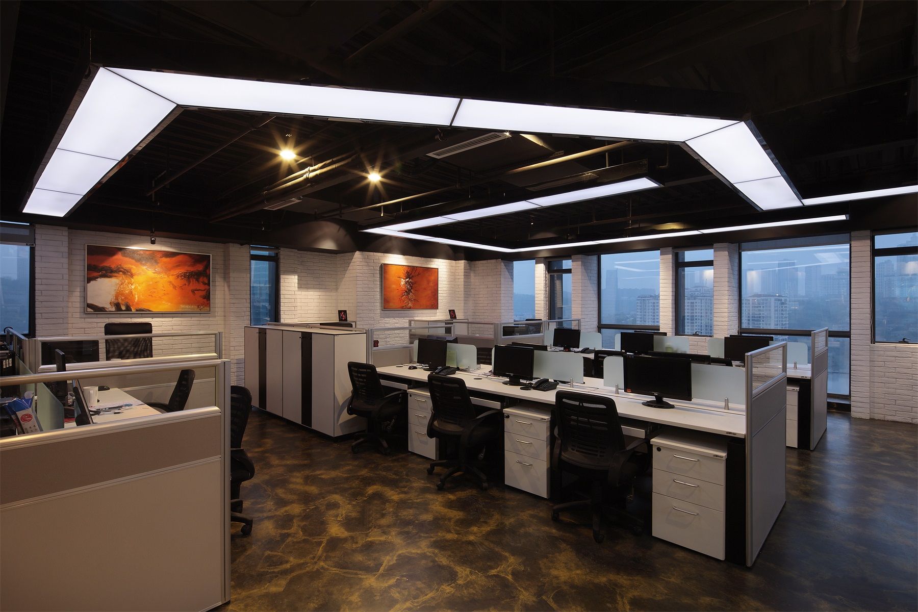 簡(jiǎn)約風(fēng)格教育機(jī)構(gòu)辦公室裝修設(shè)計(jì)效果圖-第3張圖片-上海古都建筑設(shè)計(jì)集團(tuán)