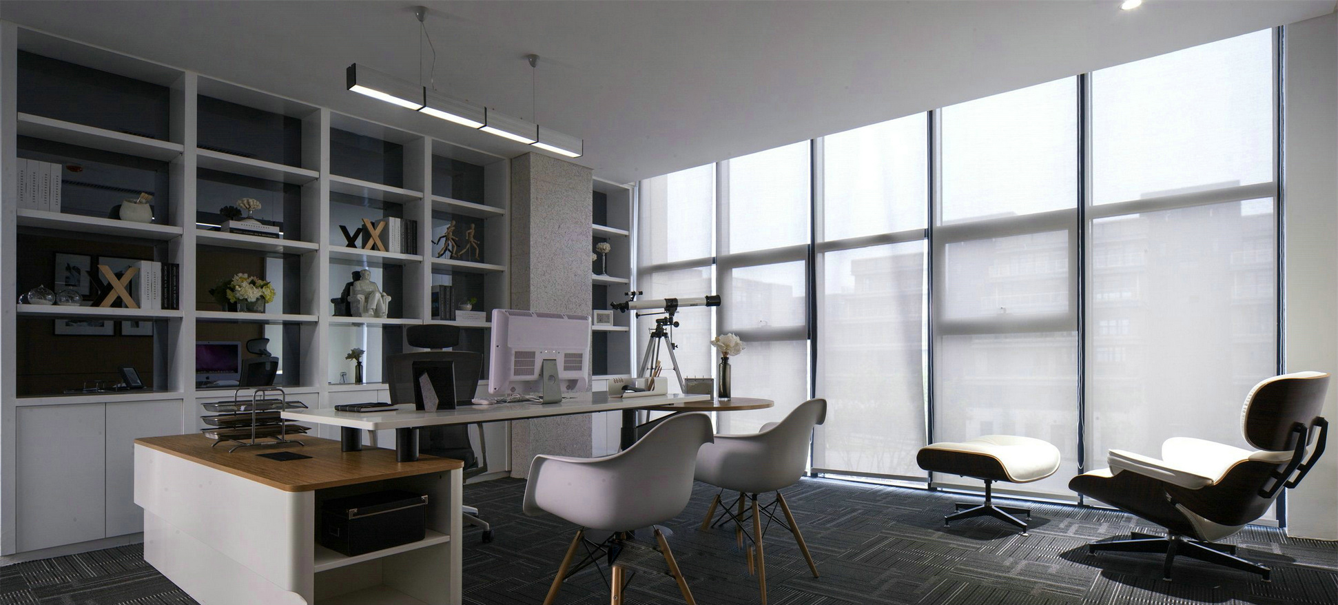 上?，F代時尚風格辦公室裝修設計-第3張圖片-上海古都建筑設計集團