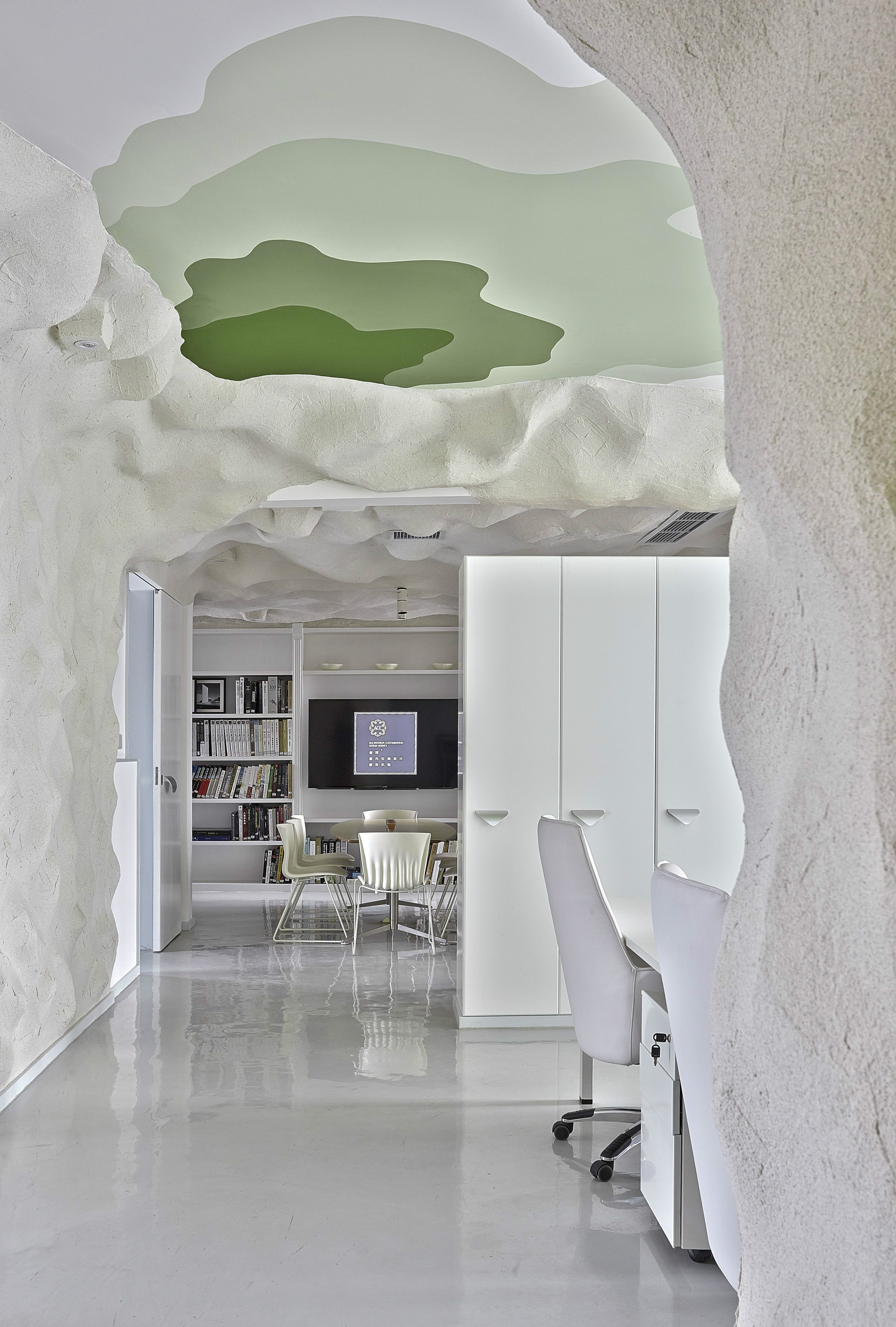 上海復(fù)古山洞風格辦公室裝修設(shè)計-第4張圖片-上海古都建筑設(shè)計集團