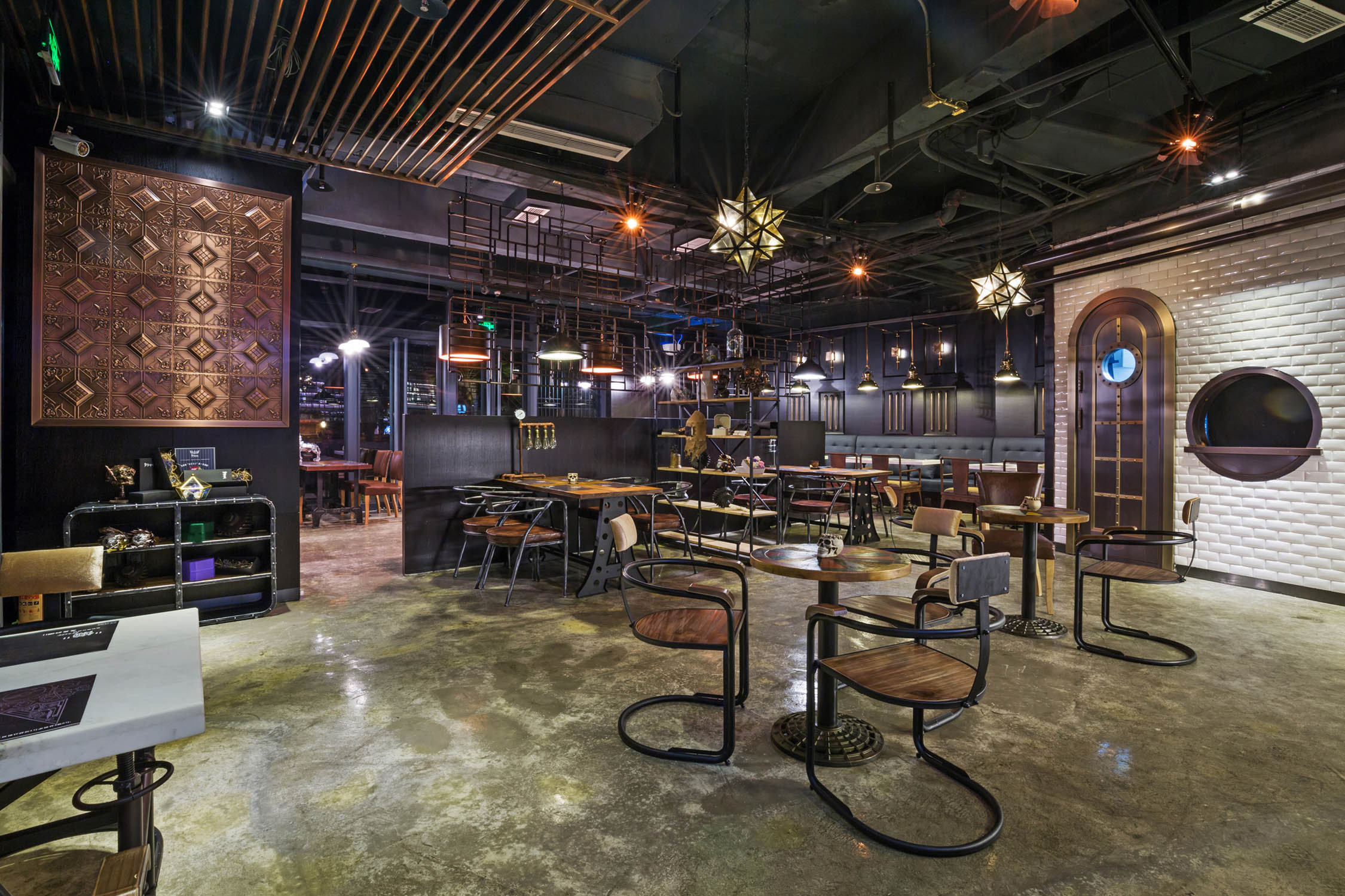 賽博朋克風(fēng)餐廳裝修設(shè)計-第2張圖片-上海古都建筑設(shè)計集團(tuán)