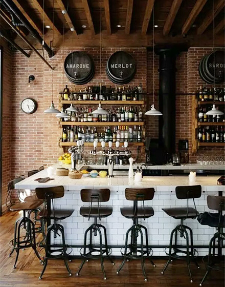 復古工業(yè)風酒吧裝修設計-第3張圖片-上海古都建筑設計集團