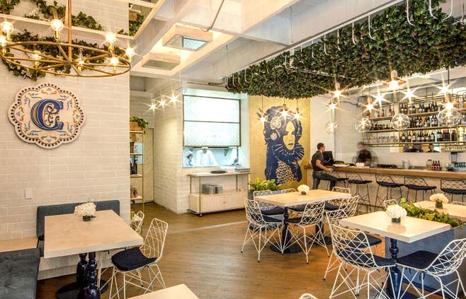 現(xiàn)代簡約咖啡廳裝修設計-第3張圖片-上海古都建筑設計集團