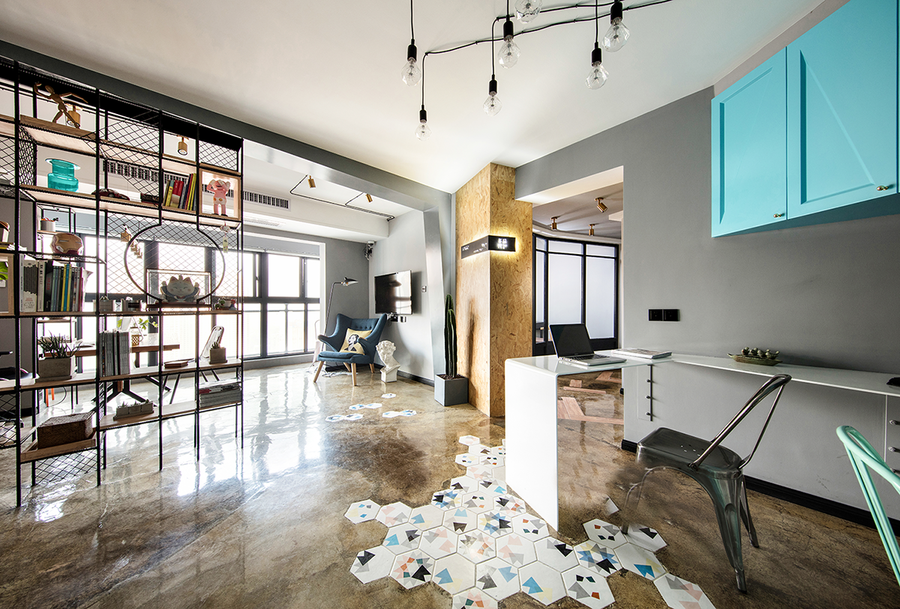 黃浦區(qū)復式輕工業(yè)風格辦公室裝修設計-第2張圖片-上海古都建筑設計集團 黃浦區(qū)復式輕工業(yè)風格辦公室裝修設計-第2張圖片-上海古都建筑設計集團