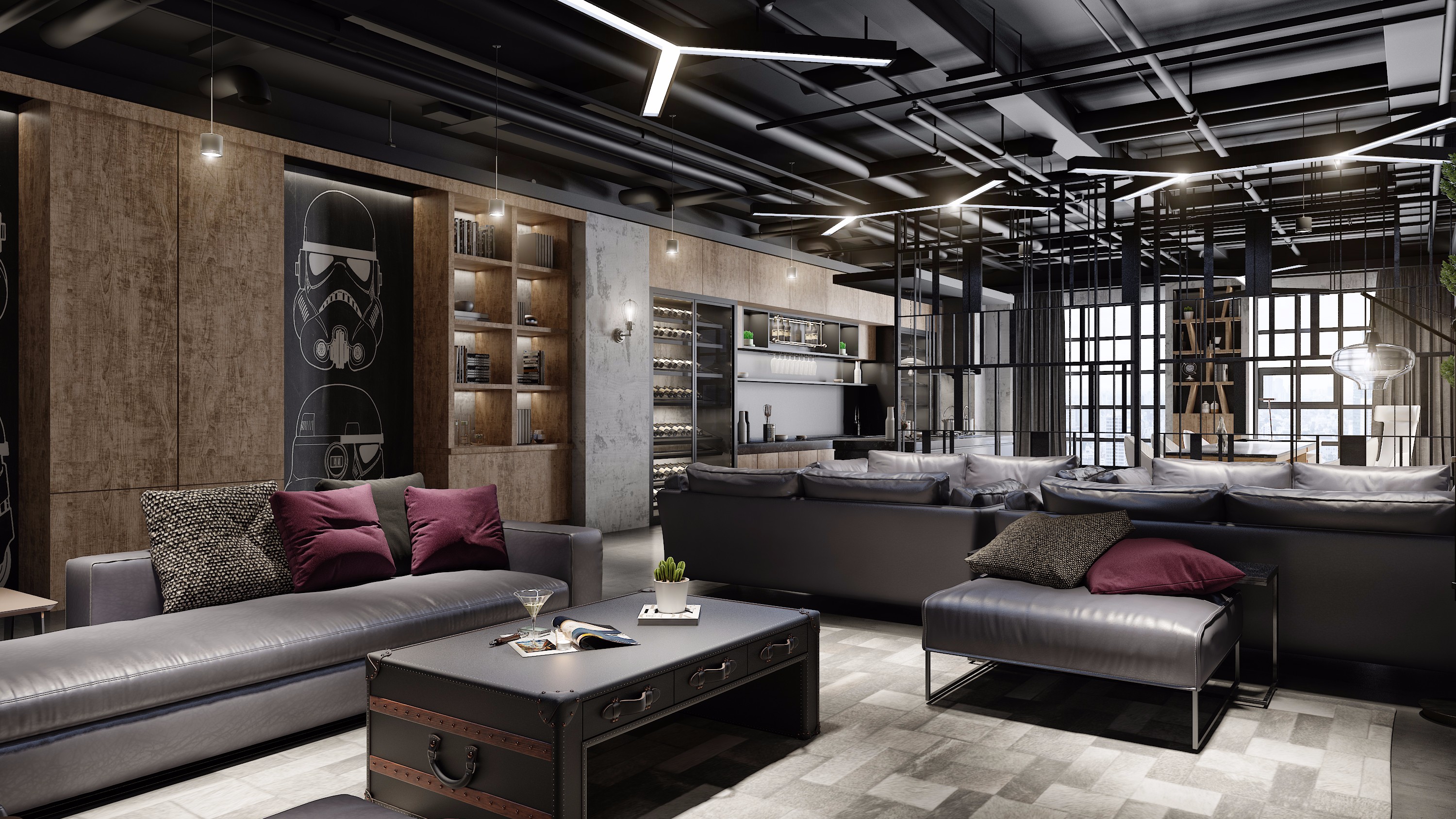 娛樂休閑區(qū)辦公室裝修設計-第3張圖片-上海古都建筑設計集團 娛樂休閑區(qū)辦公室裝修設計-第3張圖片-上海古都建筑設計集團