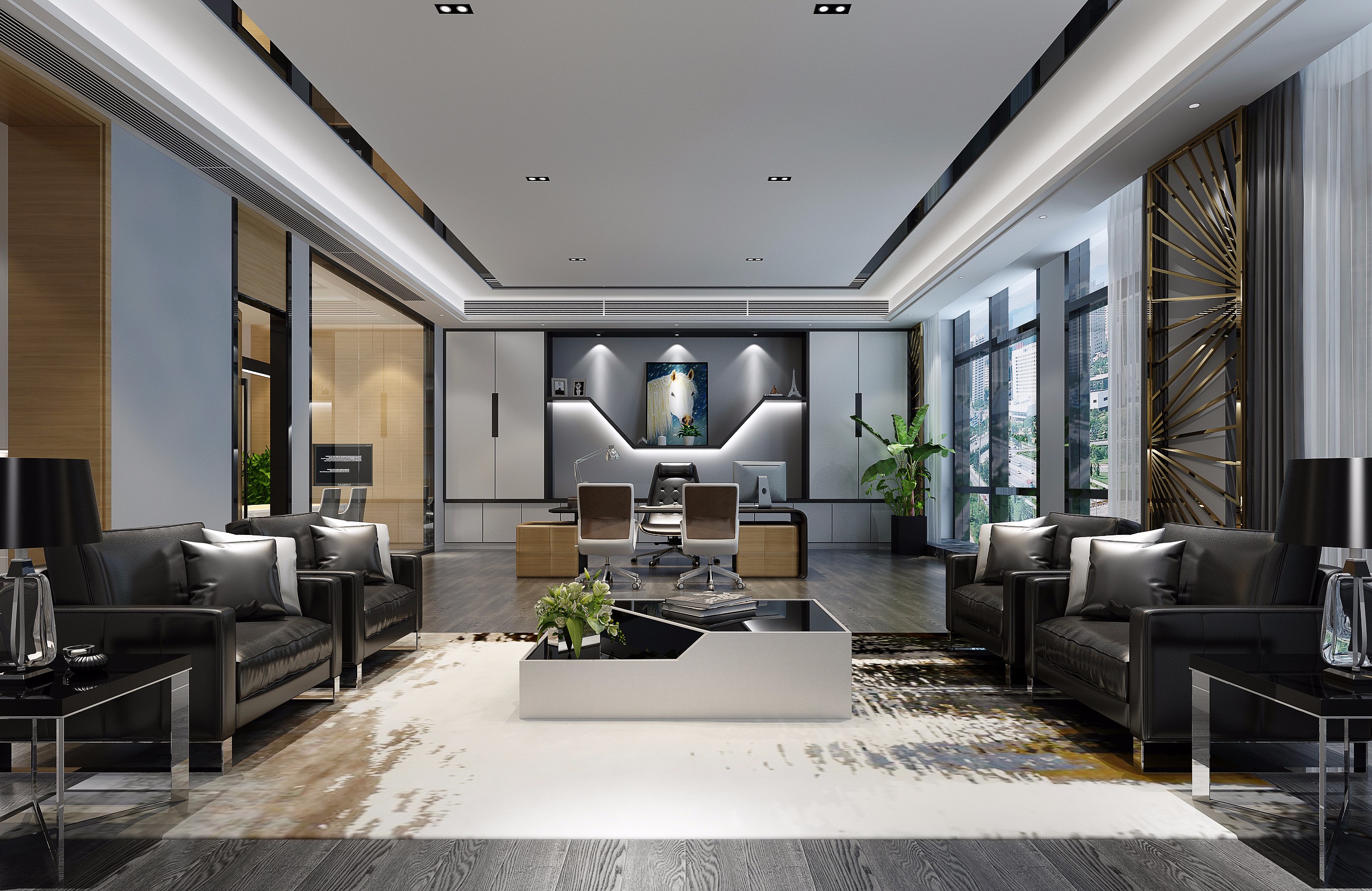 簡(jiǎn)潔高檔辦公室裝修設(shè)計(jì)-第2張圖片-上海古都建筑設(shè)計(jì)集團(tuán) 簡(jiǎn)潔高檔辦公室裝修設(shè)計(jì)-第2張圖片-上海古都建筑設(shè)計(jì)集團(tuán)