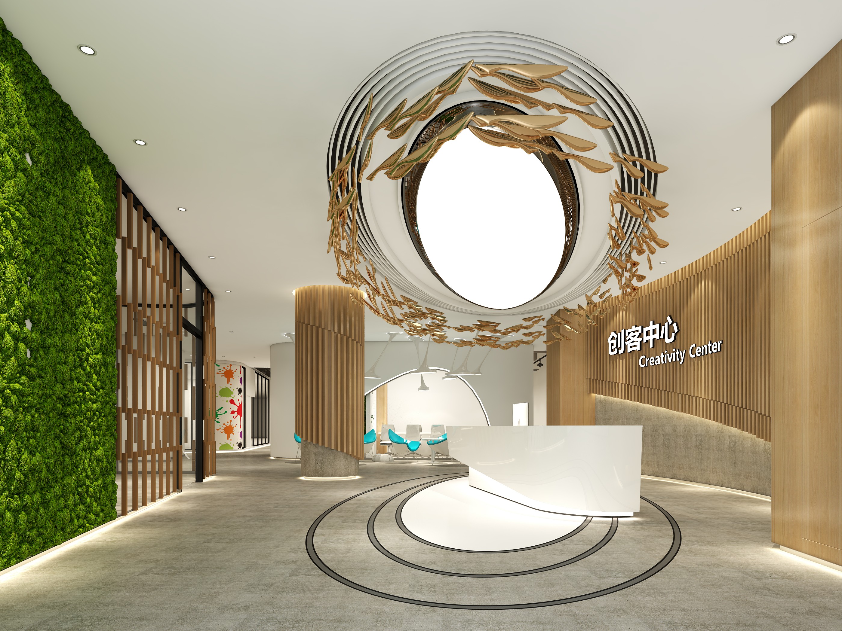 創(chuàng)客中心辦公室裝修設(shè)計-第4張圖片-上海古都建筑設(shè)計集團(tuán)