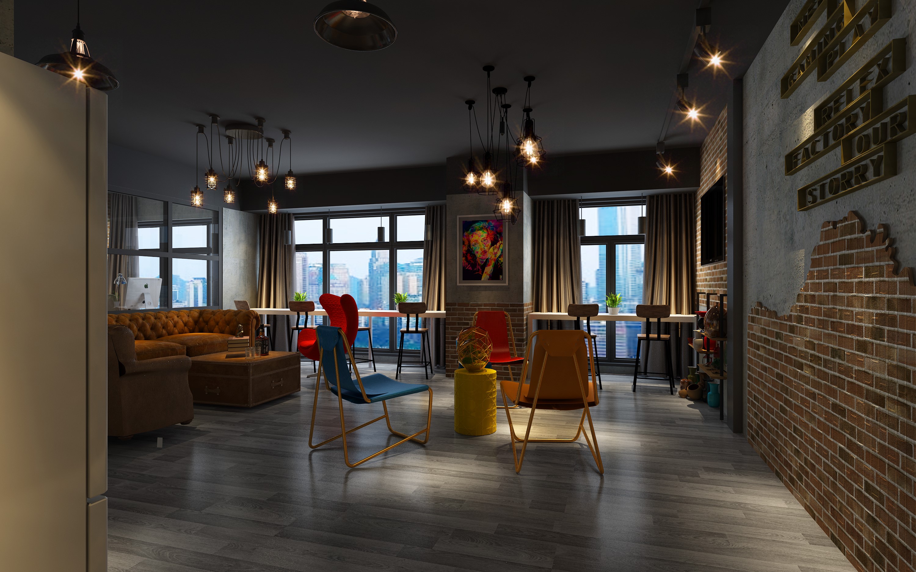 虹口區(qū)文藝氣息辦公室裝修設(shè)計-第6張圖片-上海古都建筑設(shè)計集團(tuán)