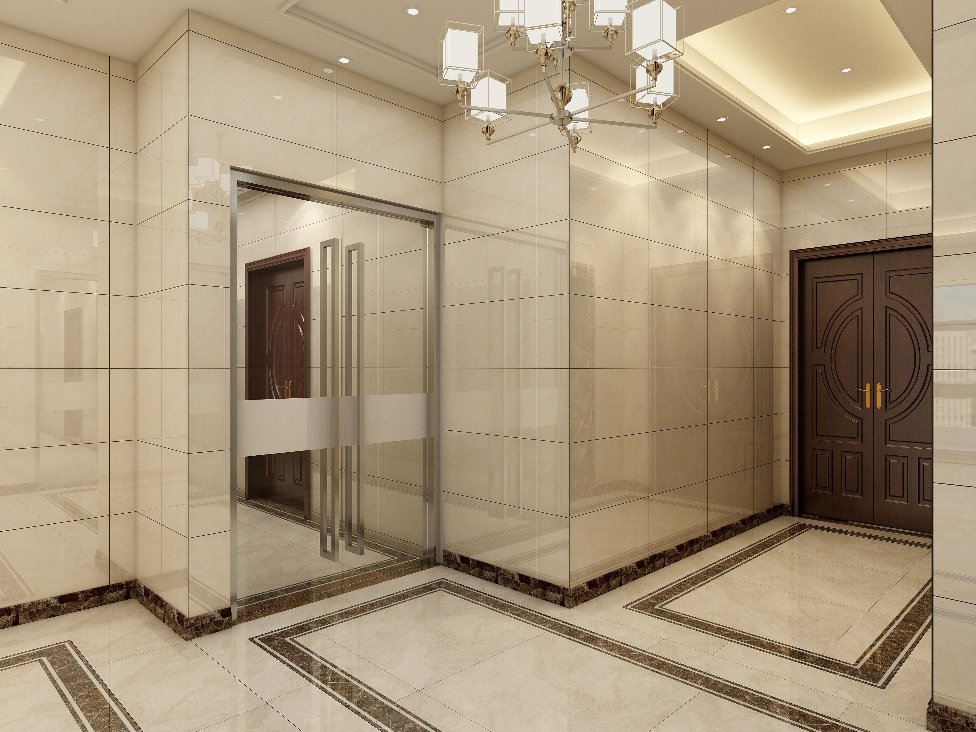 辦公室過道裝修設(shè)計效果圖-第3張圖片-上海古都建筑設(shè)計集團(tuán)