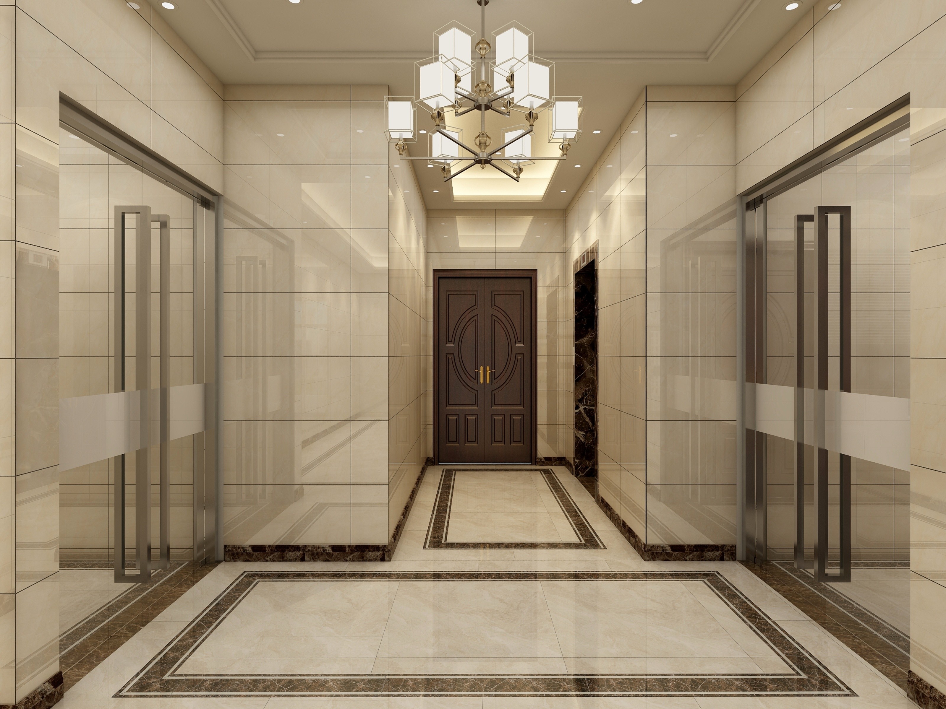 辦公室過道裝修設(shè)計效果圖-第4張圖片-上海古都建筑設(shè)計集團(tuán)