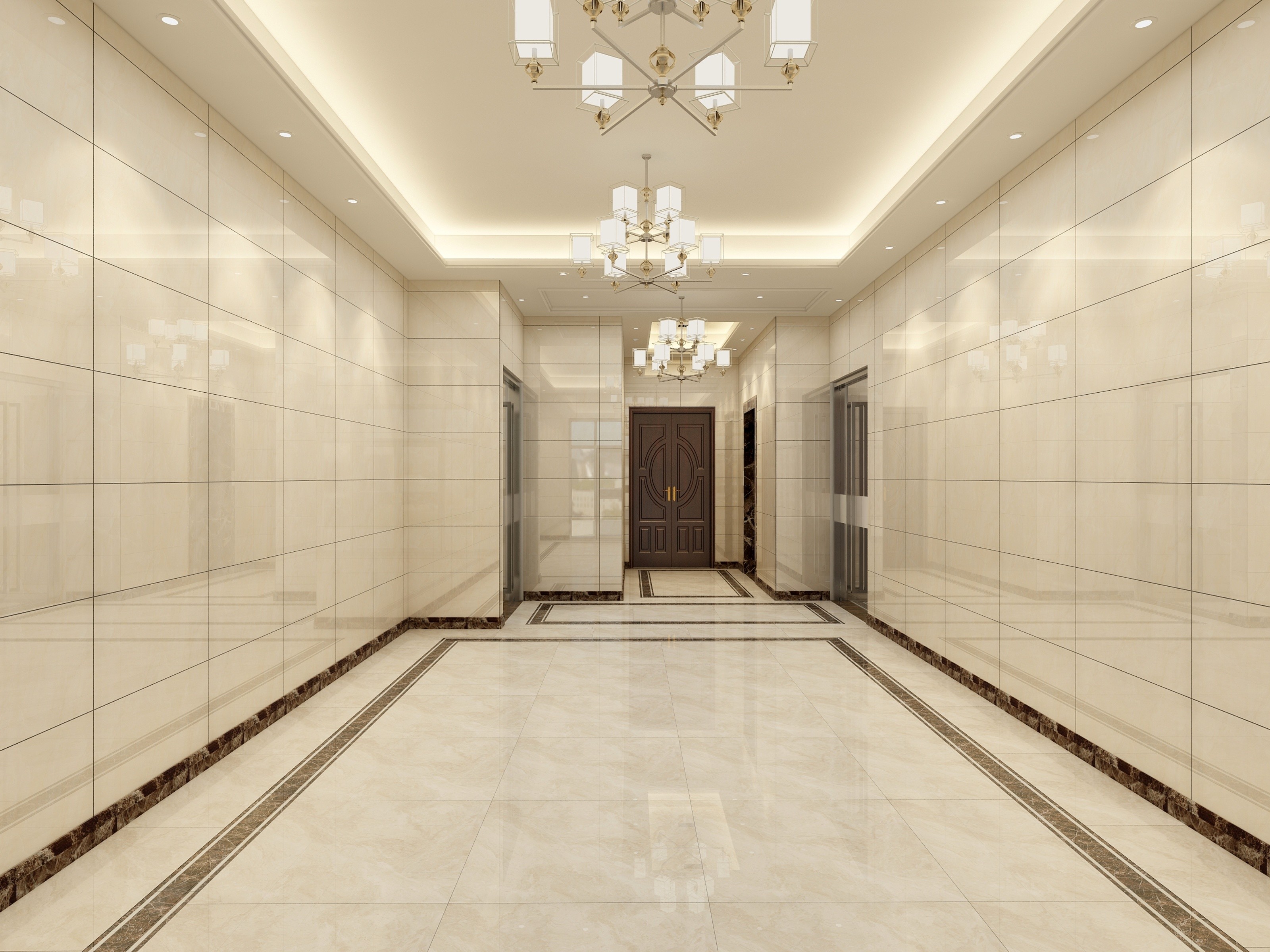 辦公室過道裝修設(shè)計效果圖-第8張圖片-上海古都建筑設(shè)計集團(tuán)