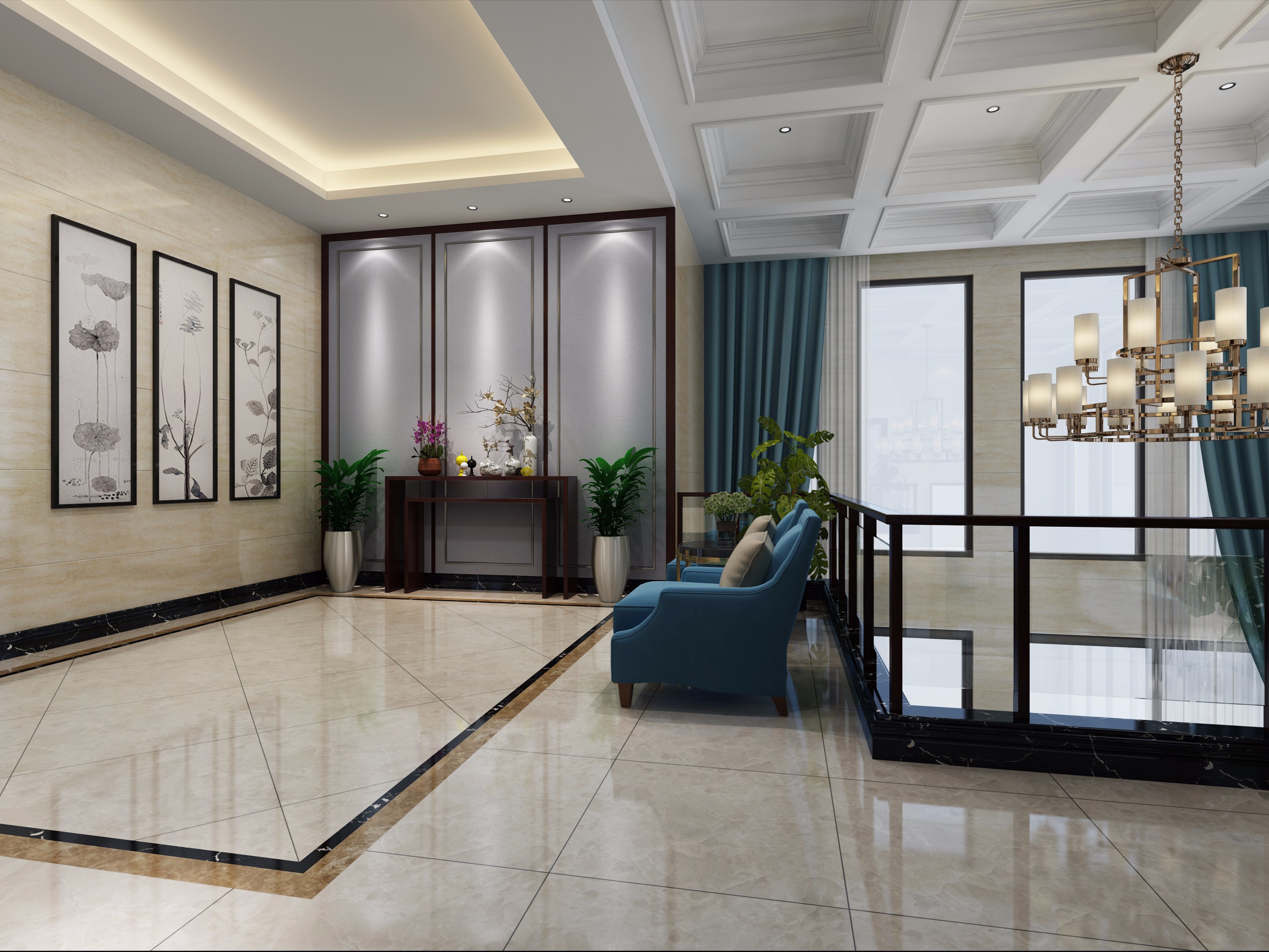 新中式辦公室裝修設計-第4張圖片-上海古都建筑設計集團 新中式辦公室裝修設計-第4張圖片-上海古都建筑設計集團