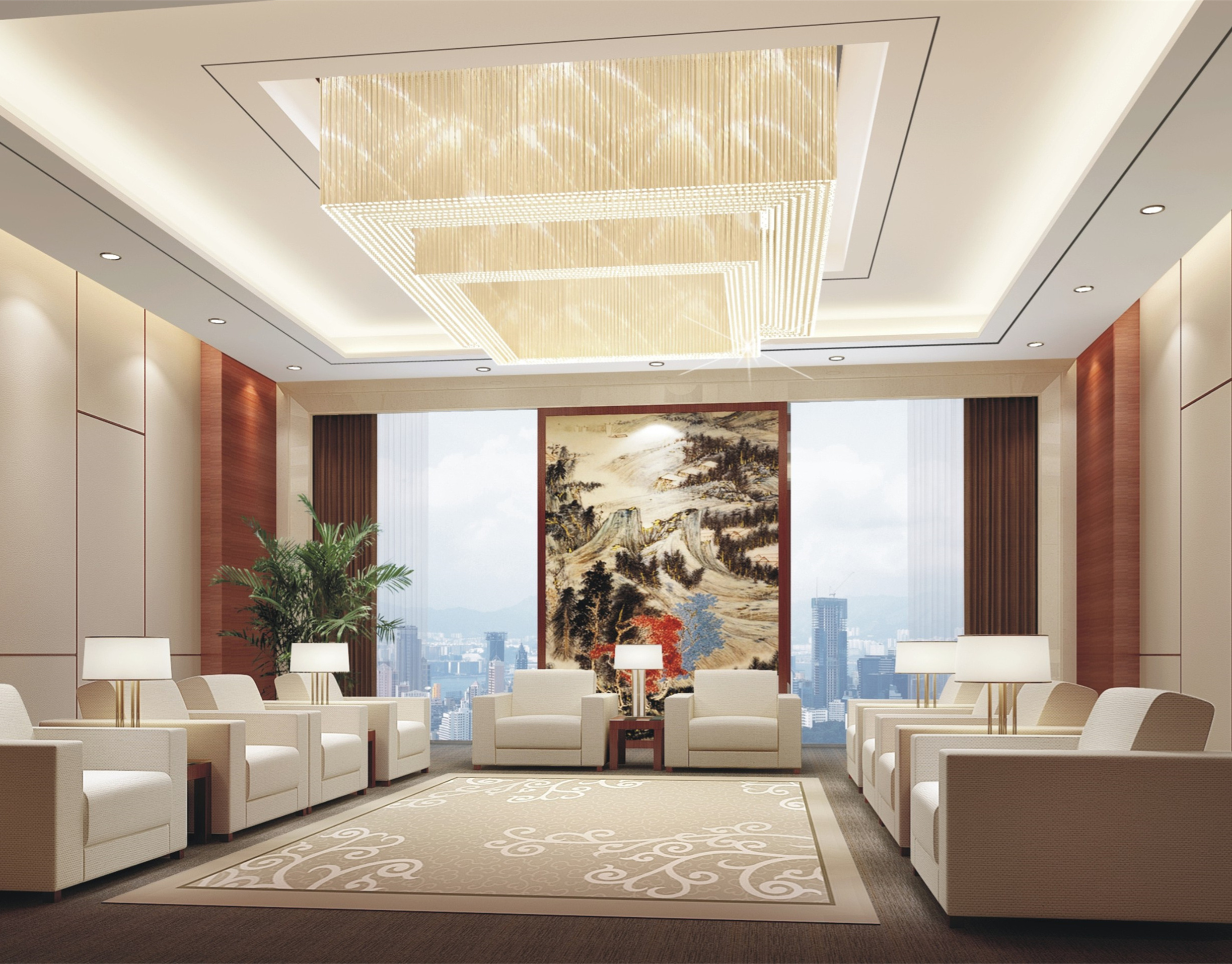 橫琴島辦公室裝修設(shè)計-第2張圖片-上海古都建筑設(shè)計集團