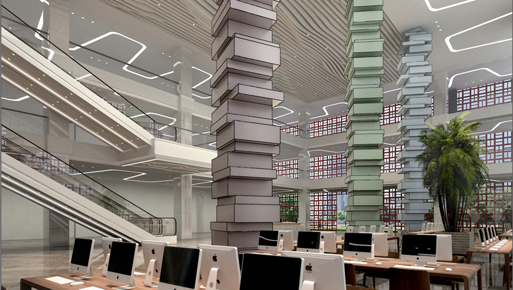 現(xiàn)代科技圖書(shū)館裝修設(shè)計(jì)-第5張圖片-上海古都建筑設(shè)計(jì)集團(tuán) 現(xiàn)代科技圖書(shū)館裝修設(shè)計(jì)-第5張圖片-上海古都建筑設(shè)計(jì)集團(tuán)