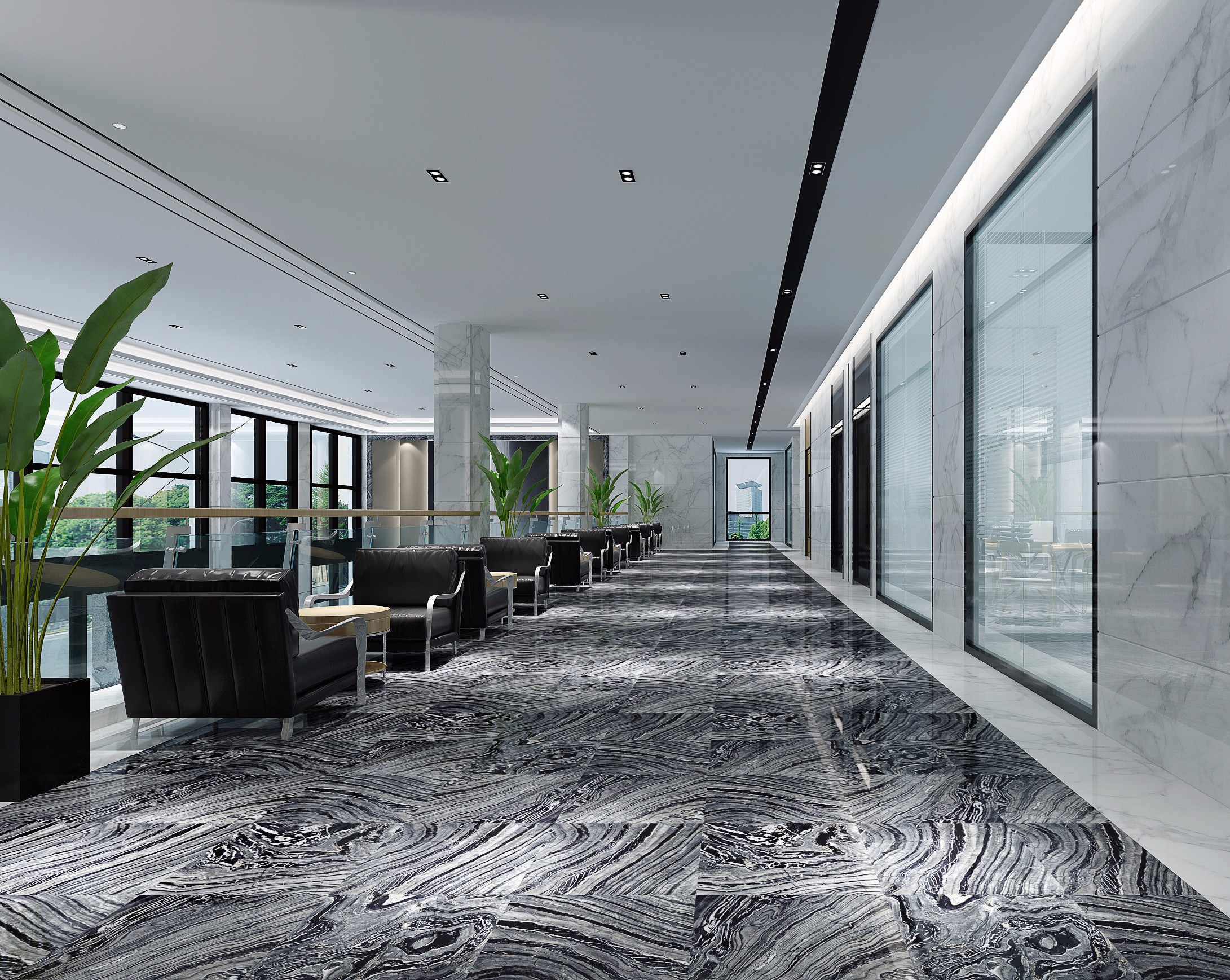 現(xiàn)代時尚科技辦公室裝修-第2張圖片-上海古都建筑設(shè)計集團(tuán)