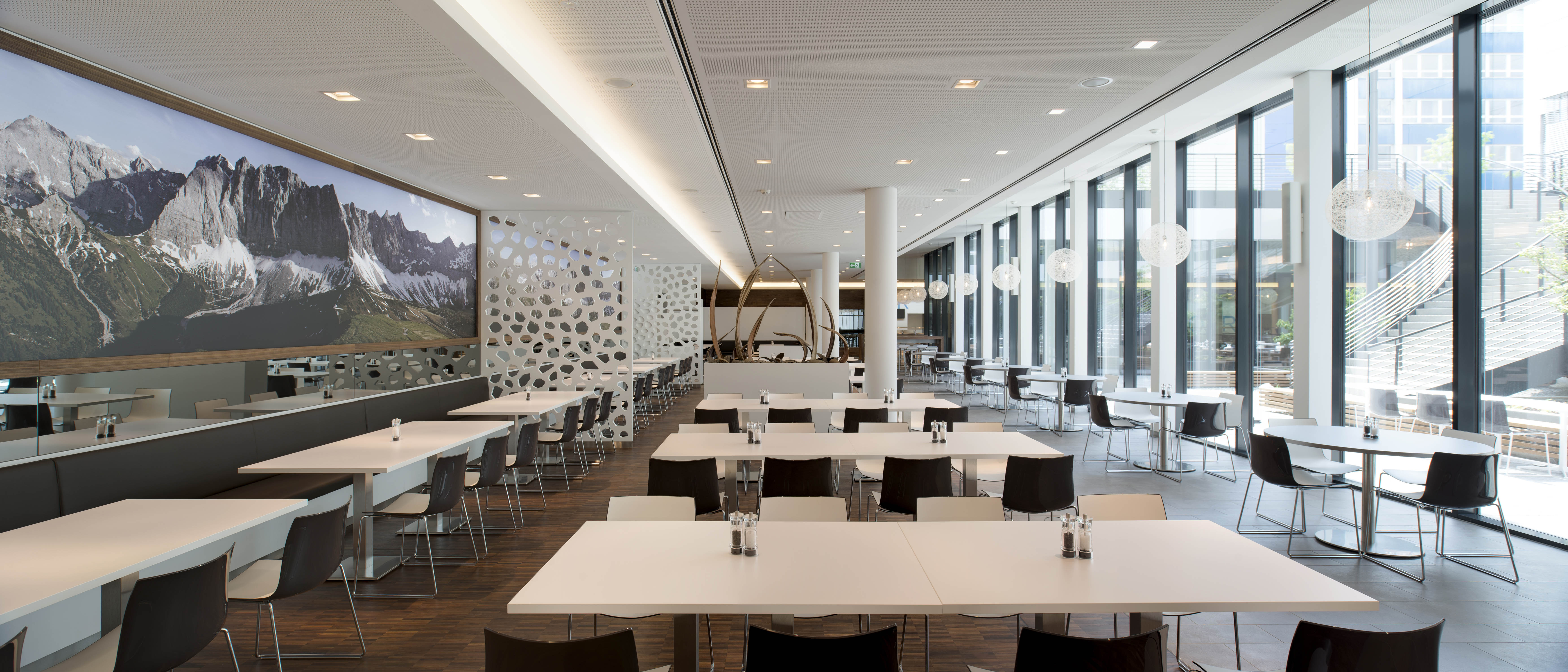 辦公樓食堂裝修設(shè)計(jì)效果圖-第4張圖片-上海古都建筑設(shè)計(jì)集團(tuán)