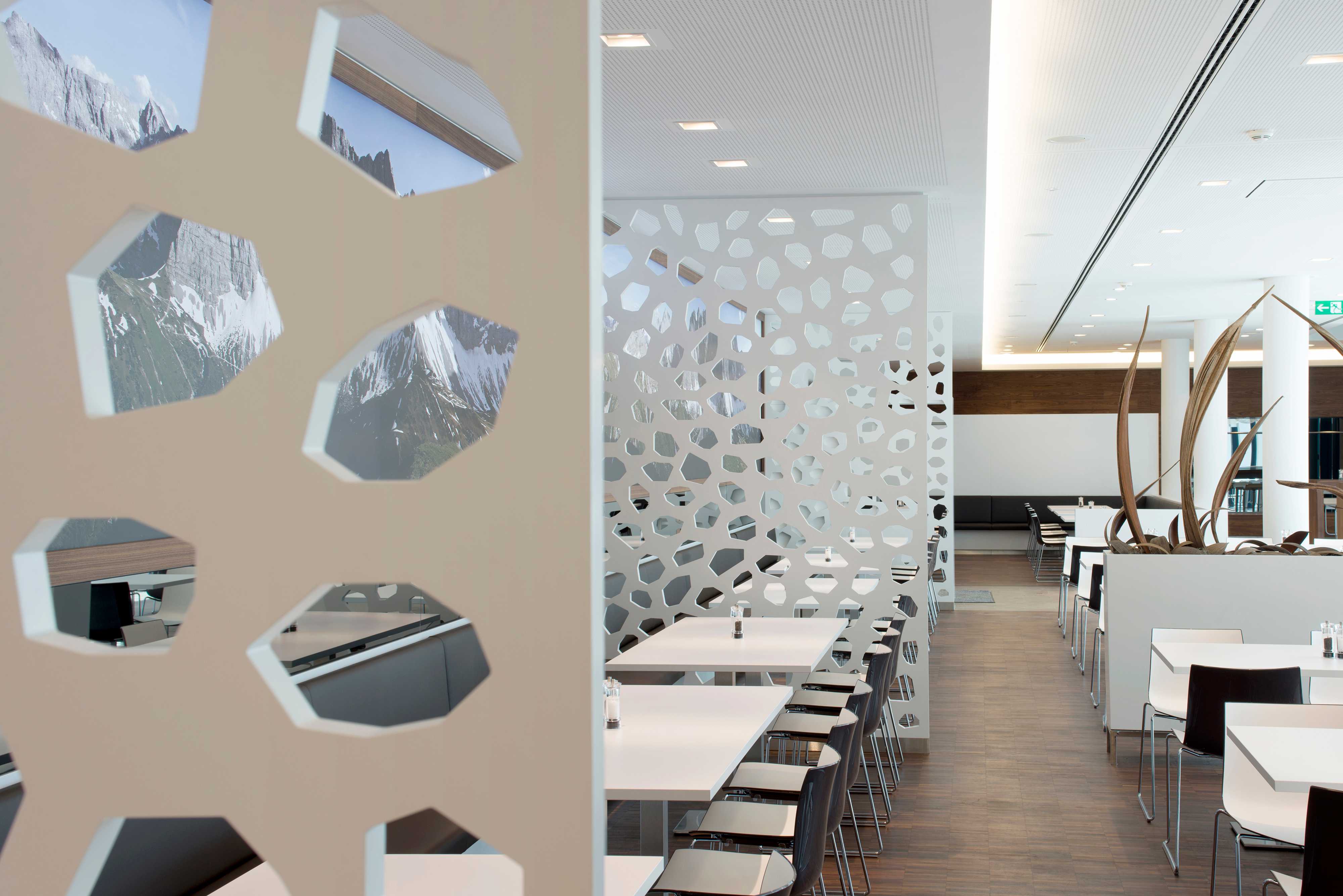 辦公樓食堂裝修設(shè)計(jì)效果圖-第3張圖片-上海古都建筑設(shè)計(jì)集團(tuán)